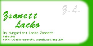 zsanett lacko business card